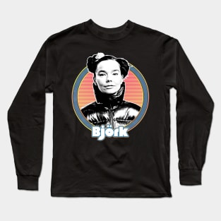 / Björk / Retro Style Fan Art Design Long Sleeve T-Shirt